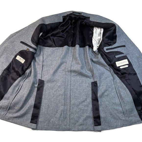 Suitsupply Havana Patch Light Blue Blazer Mens 40R Slim 50 Italy Wool Jacket - Picture 6 of 10